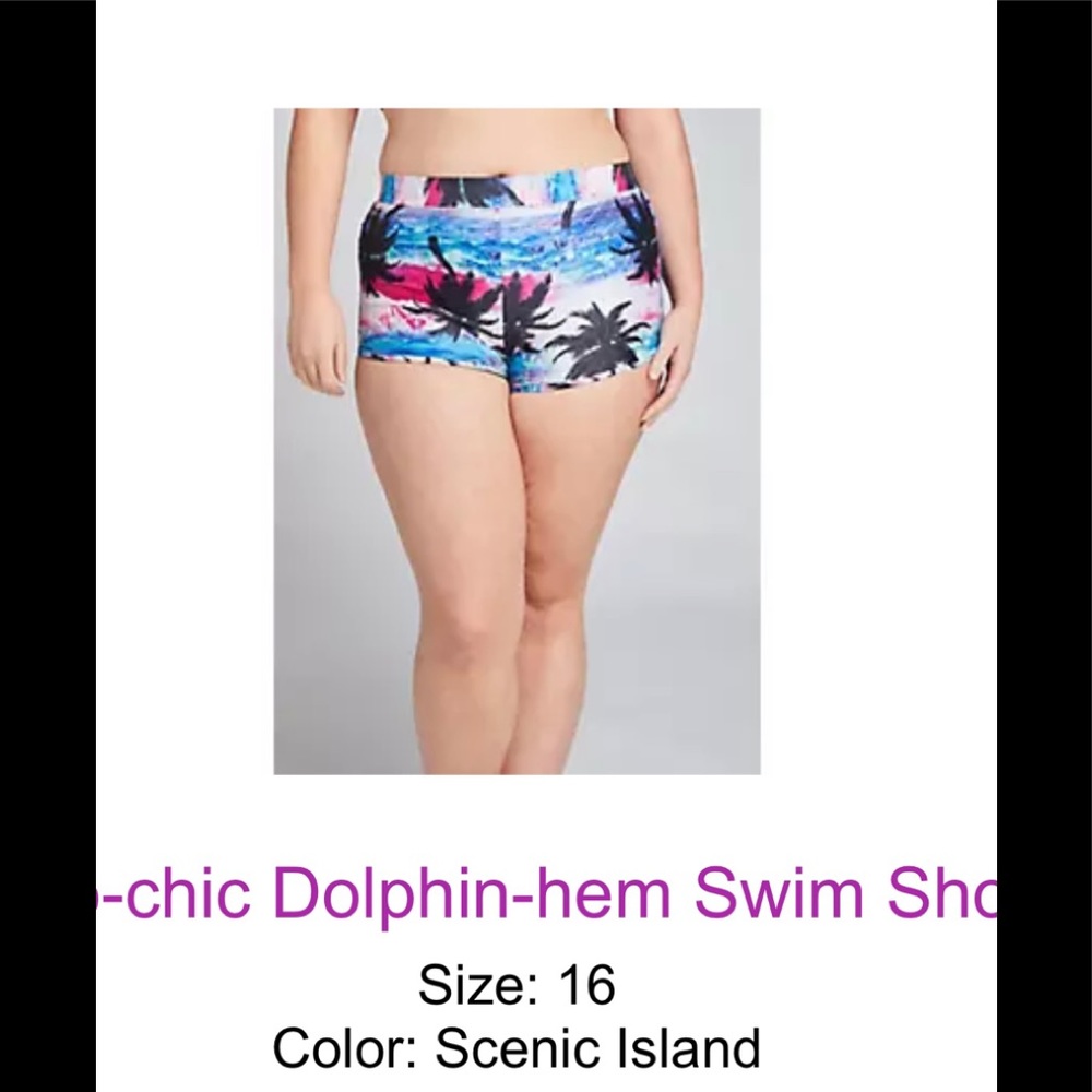 Lane Bryant Cacique swim short size 16